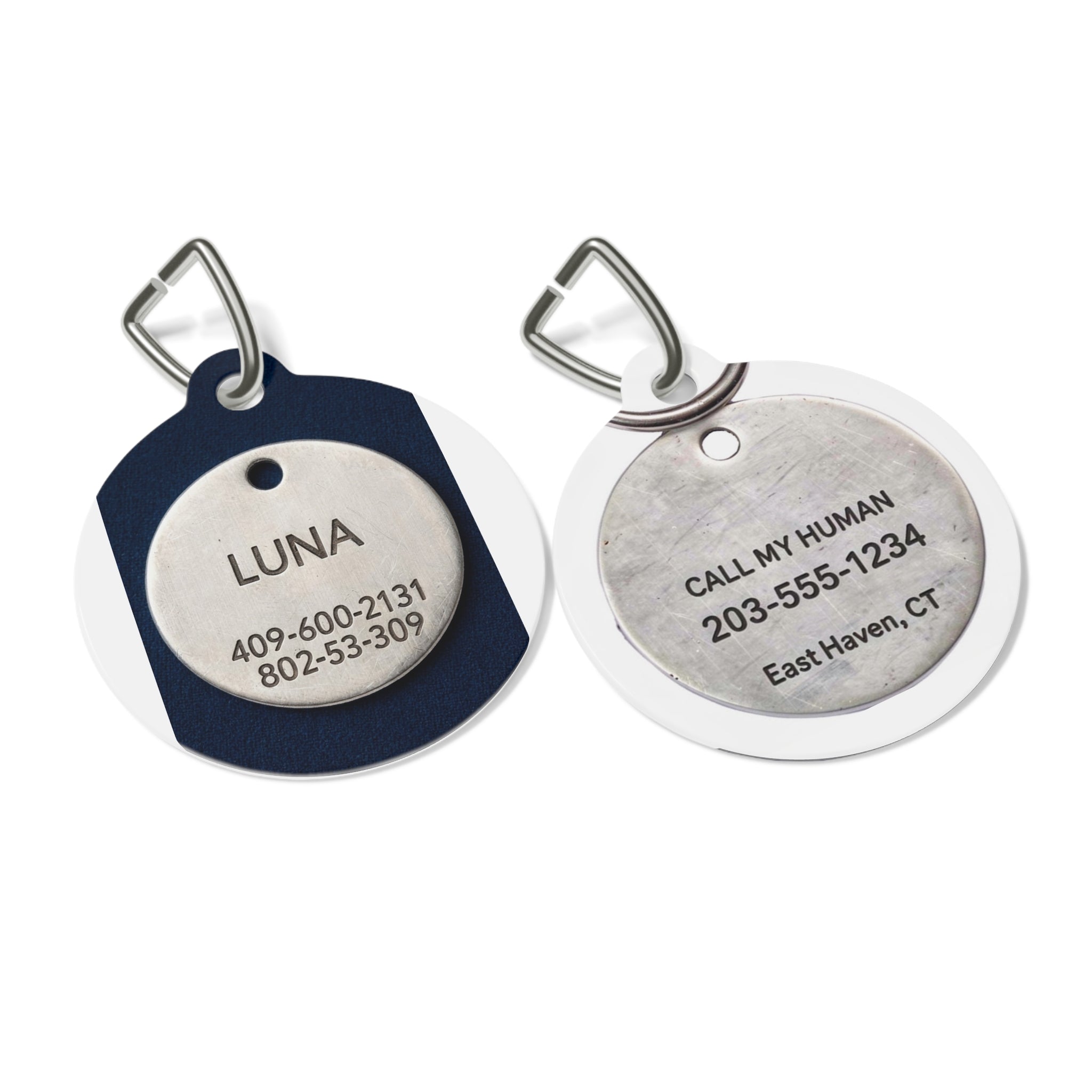 Pet Tag — Personalized Engraved ID Tag (Name & Phone)